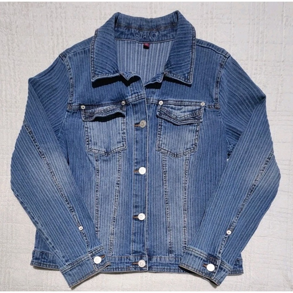 Vintage 80's 90's Gitano Denim Jean Jacket Size‎ 16W Oversized Streetwear